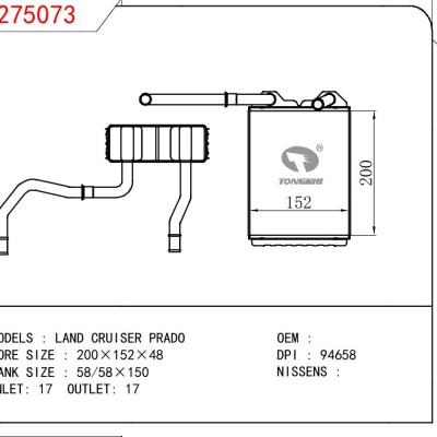 适用于TOYOTA LAND CRUISER PRADO