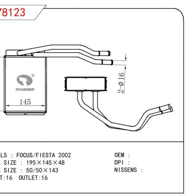 适用于FORD FOCUS/FIESTA 2002