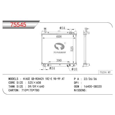 适用于TOYOTA HIACE GB-RCH42V 1RZ-E OEM:16400-5B320/164005B320